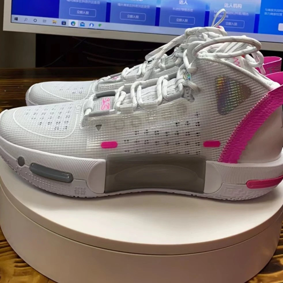 LI-NING/李宁篮球场地鞋41码-46码ABPS057-1运动白色高帮缓震