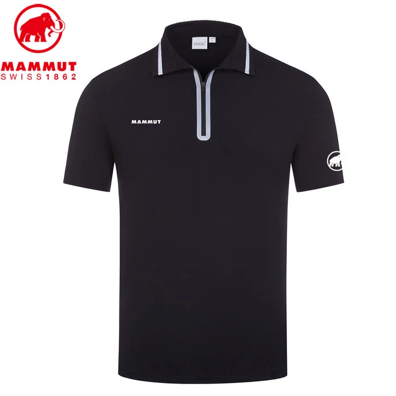 Mammut/猛犸象夏季新款男女户外运动速干T恤跑步短袖薄款POLO衫衣