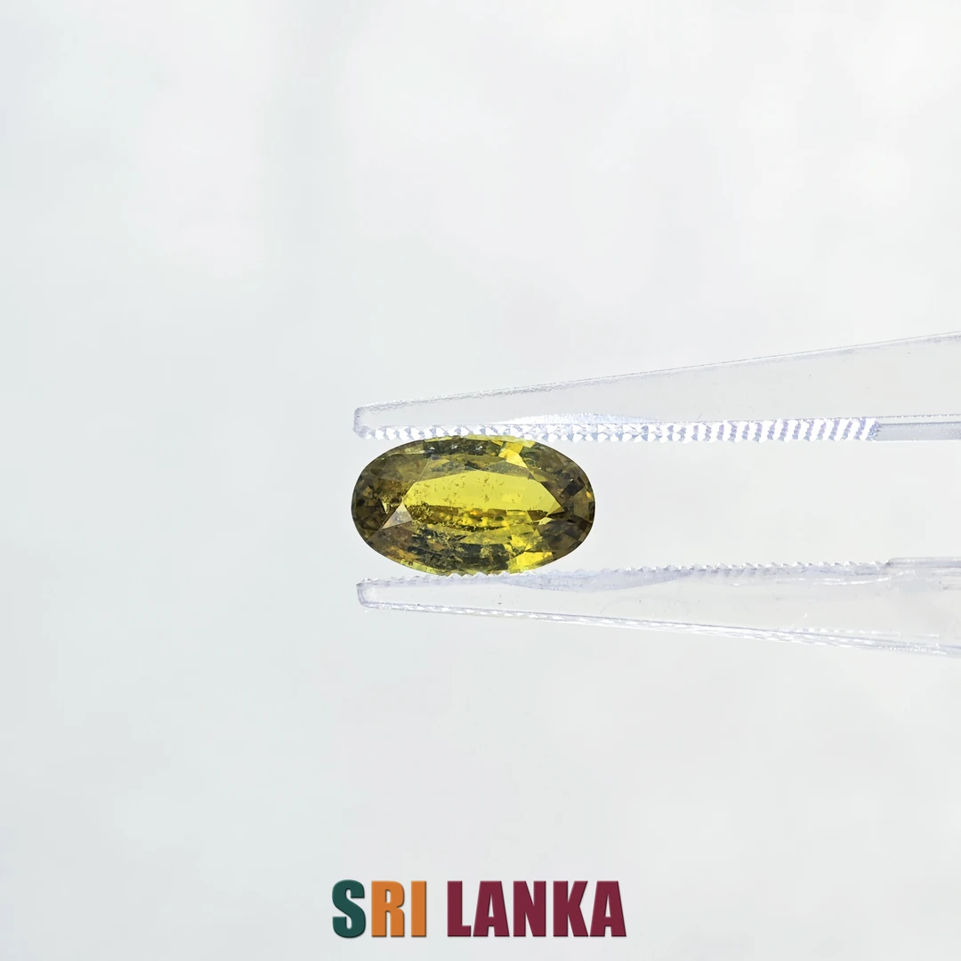 【斯里兰卡宝石馆】3516-110/斯里兰卡绿色蓝宝石无烧-1.15 ct