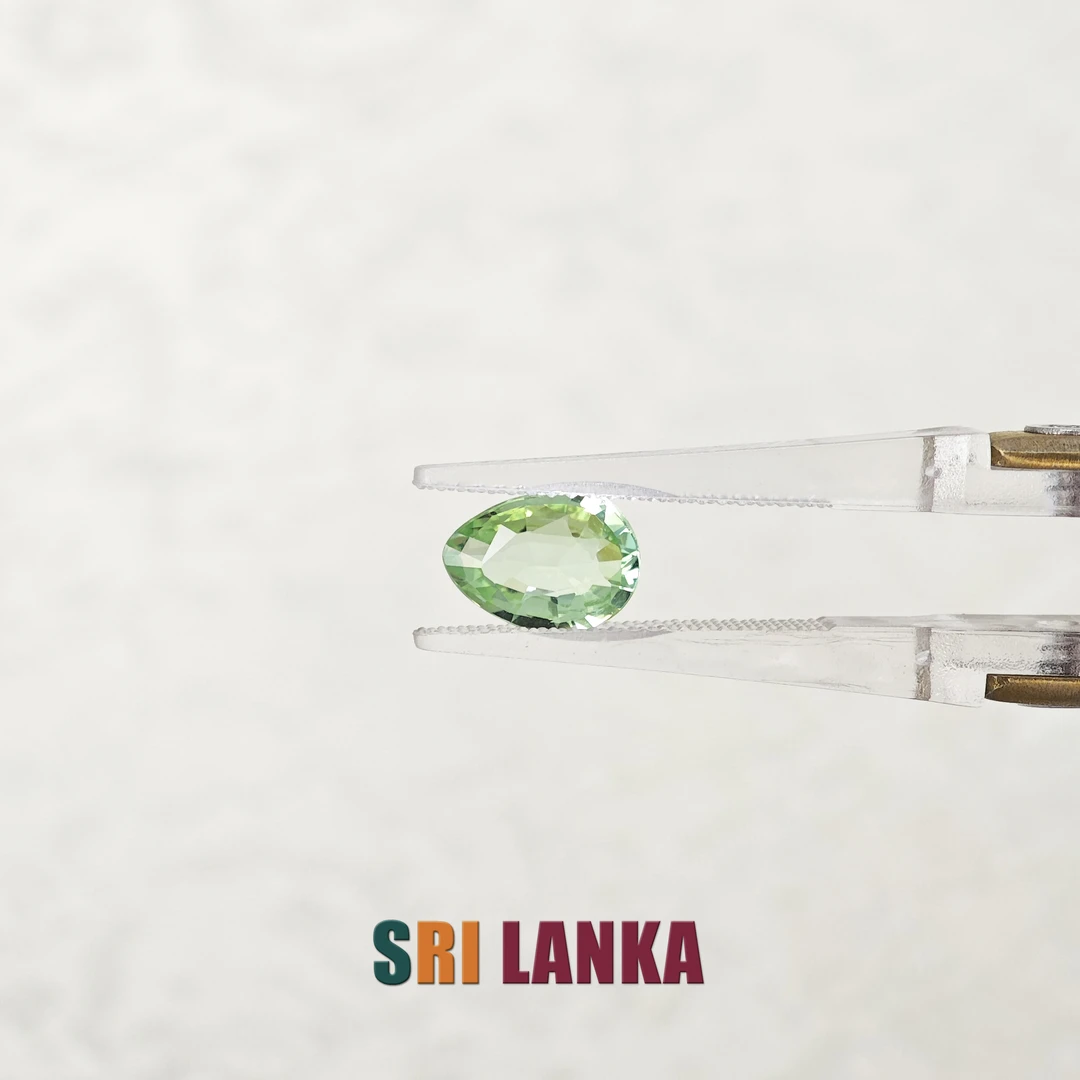 hbn1-264/水滴形绿色碧玺-1.23ct