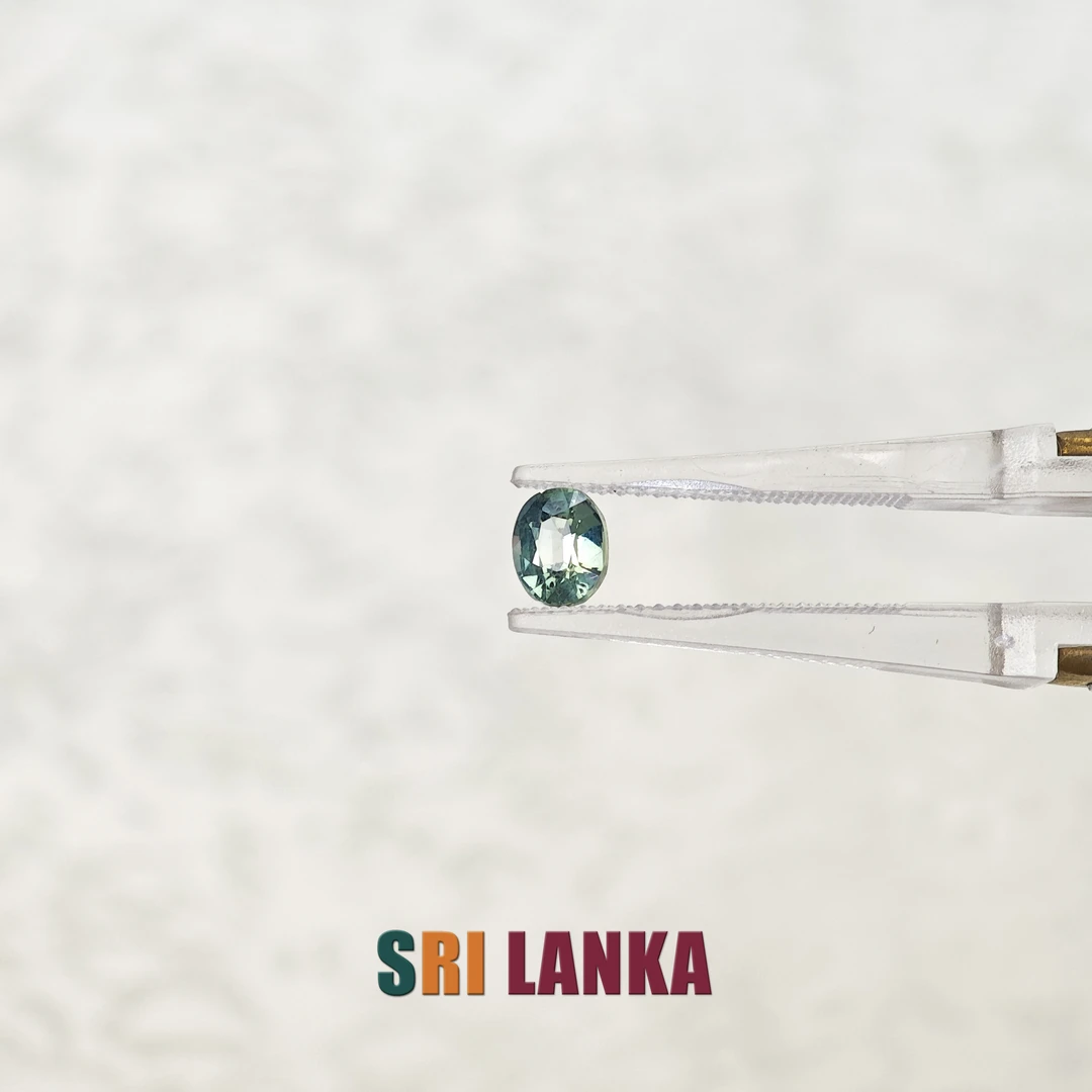 【斯里兰卡宝石馆】斯里兰卡无烧绿色蓝宝石-0.56ct/2308-29