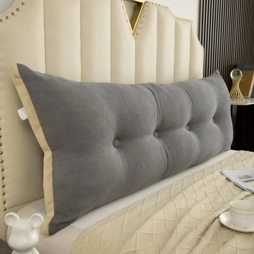 时尚软包靠背垫榻榻米靠枕可拆洗床头靠垫长条加厚防撞卧室大靠背