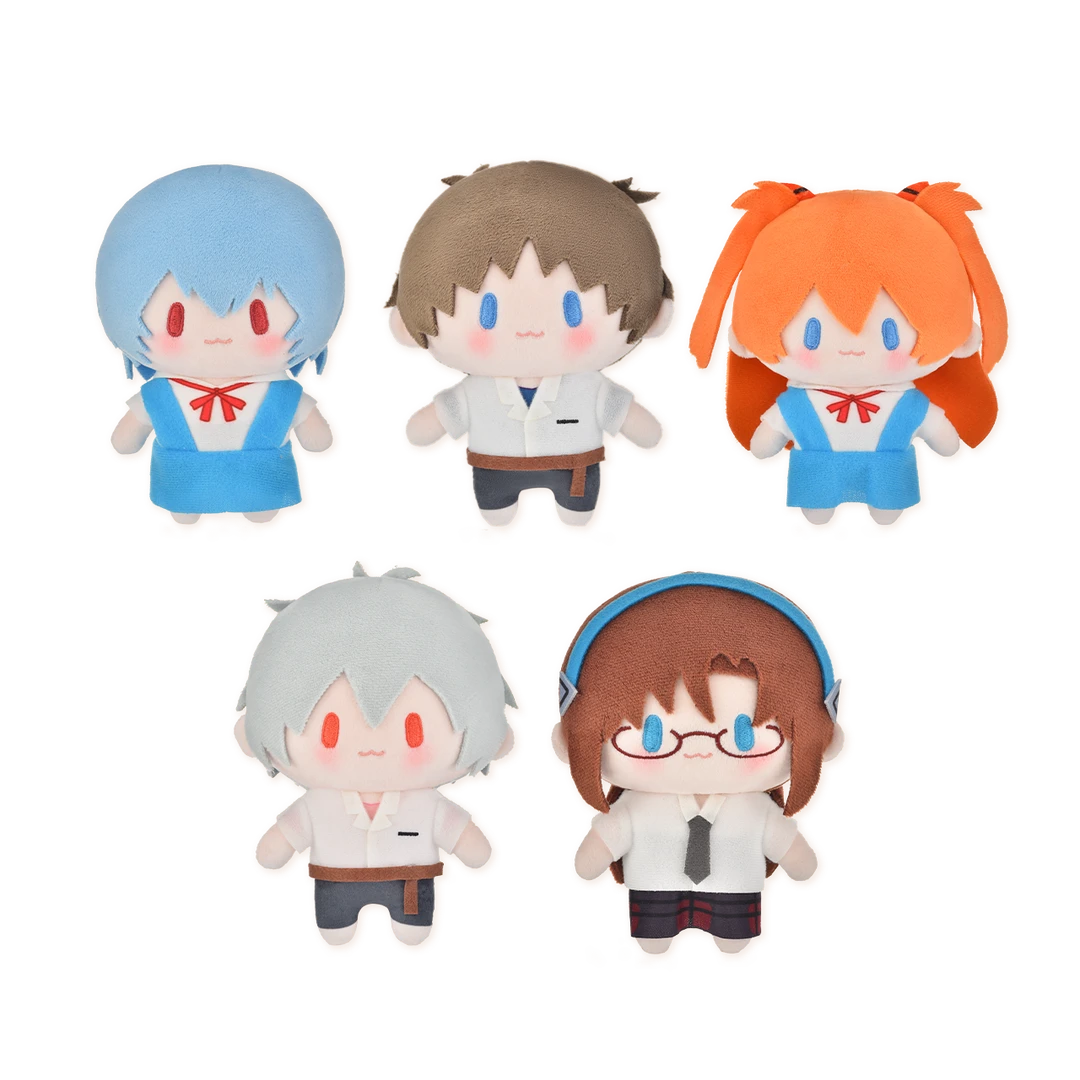 正版新世纪福音战士超可爱系列EVA毛绒玩偶明日香真嗣零动漫周边