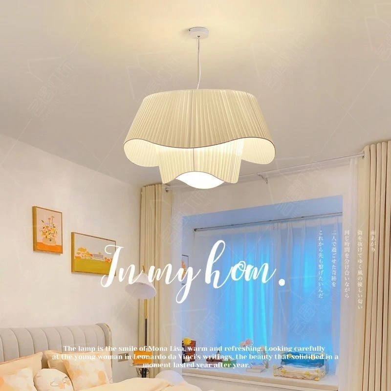 广东中山灯具吊灯房间复古奶油北欧ins风主卧室餐厅客厅主灯创意