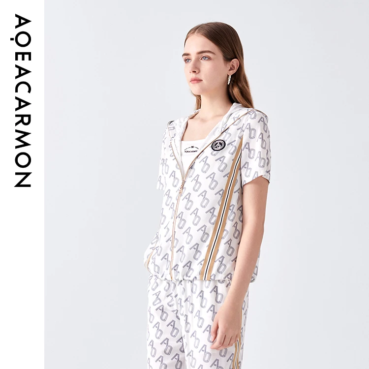 雅格上美 春季女士短袖上衣 A24CF16J26