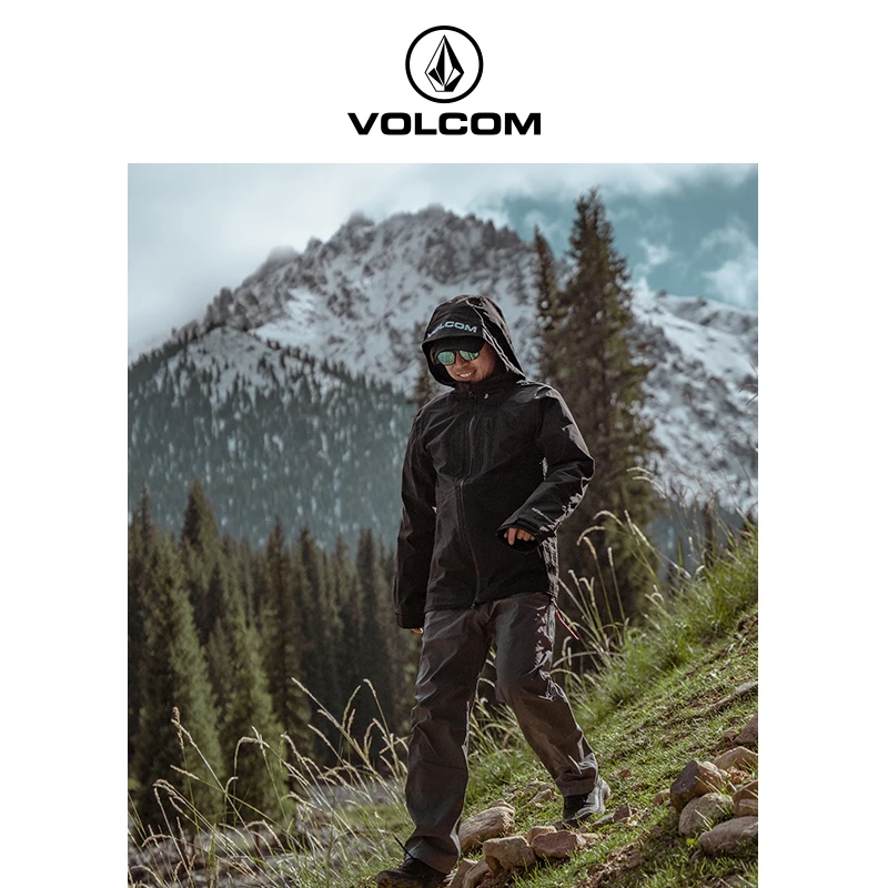 VOLCOM钻石户外硬壳透气运动夹克防风防水24新款夹克外套AD312306
