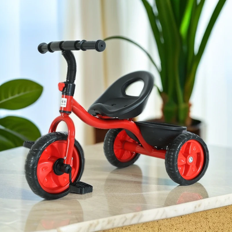 （带脚踏前后框）三轮车踏行车滑行车快拆方便静音轮儿童节高碳钢