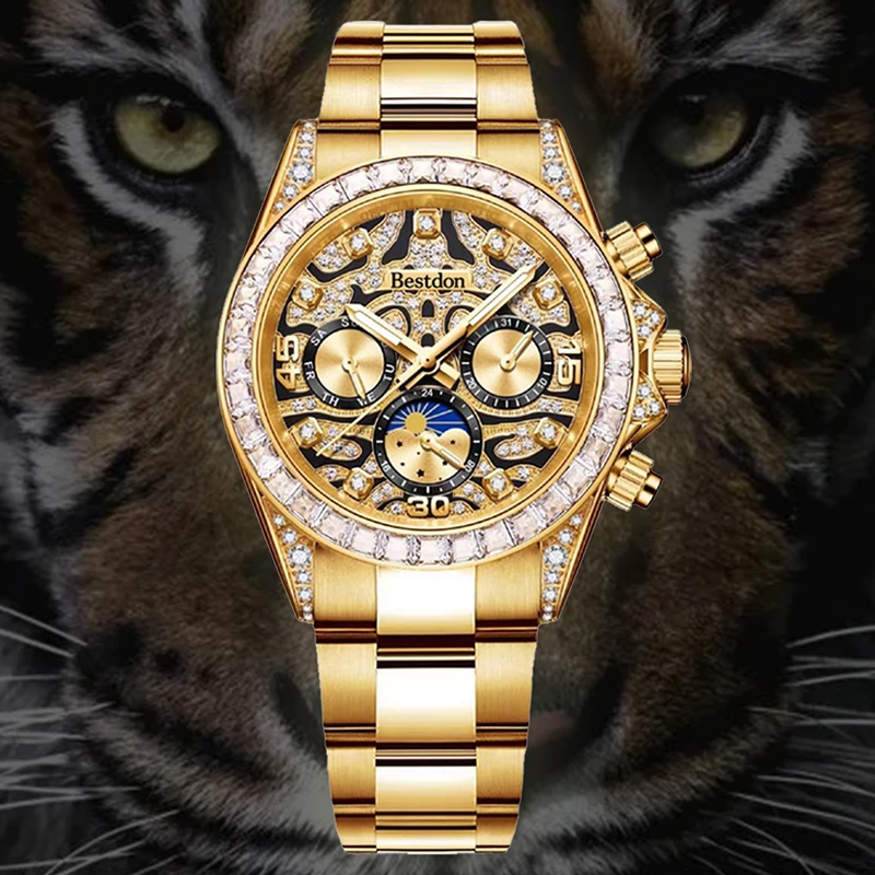 Bestdon/邦顿 老虎迪机械男表（全国联保+假一罚四+7天无理由退换）