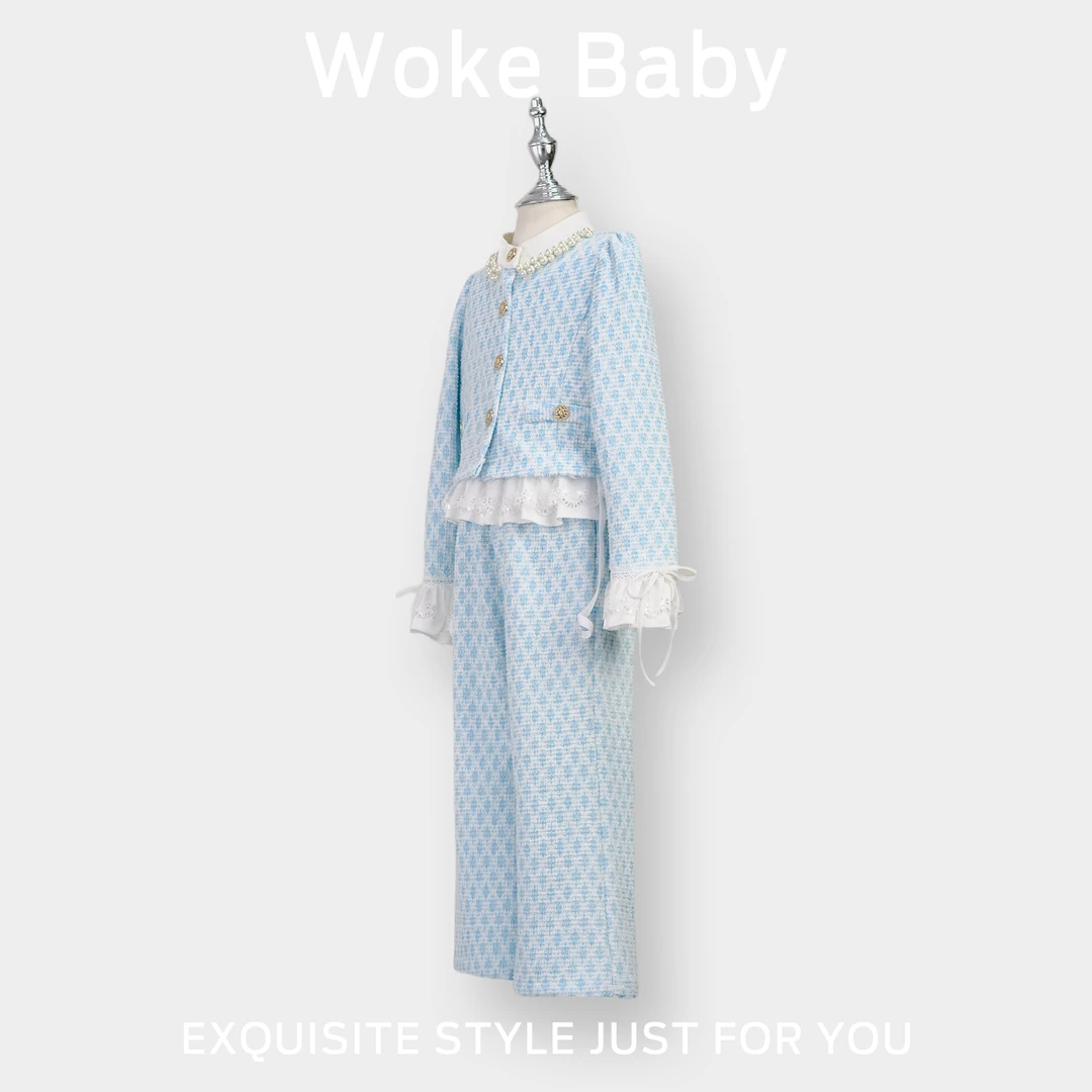 女童秋季新款外套复古汉服上衣儿童古风裤子 V9239