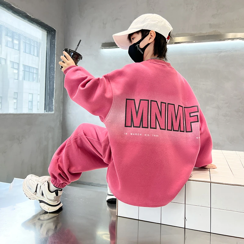 男童秋装套装2025新款中大童春秋款卫衣儿童运动服帅气秋季时髦潮