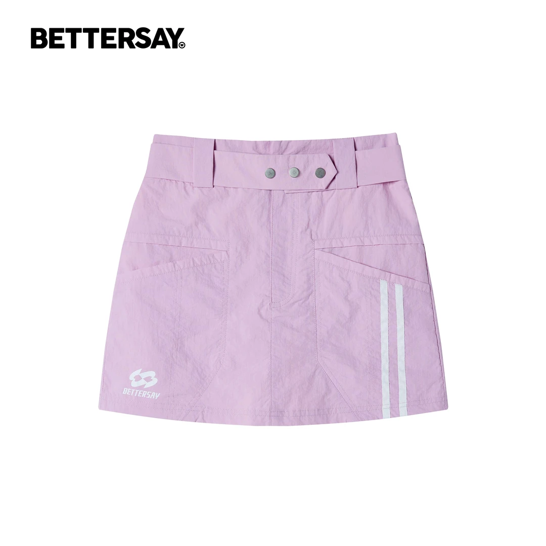【马琦尧专属】BETTERSAY 休闲运动粉色半裙薄款甜酷包臀裙A15003