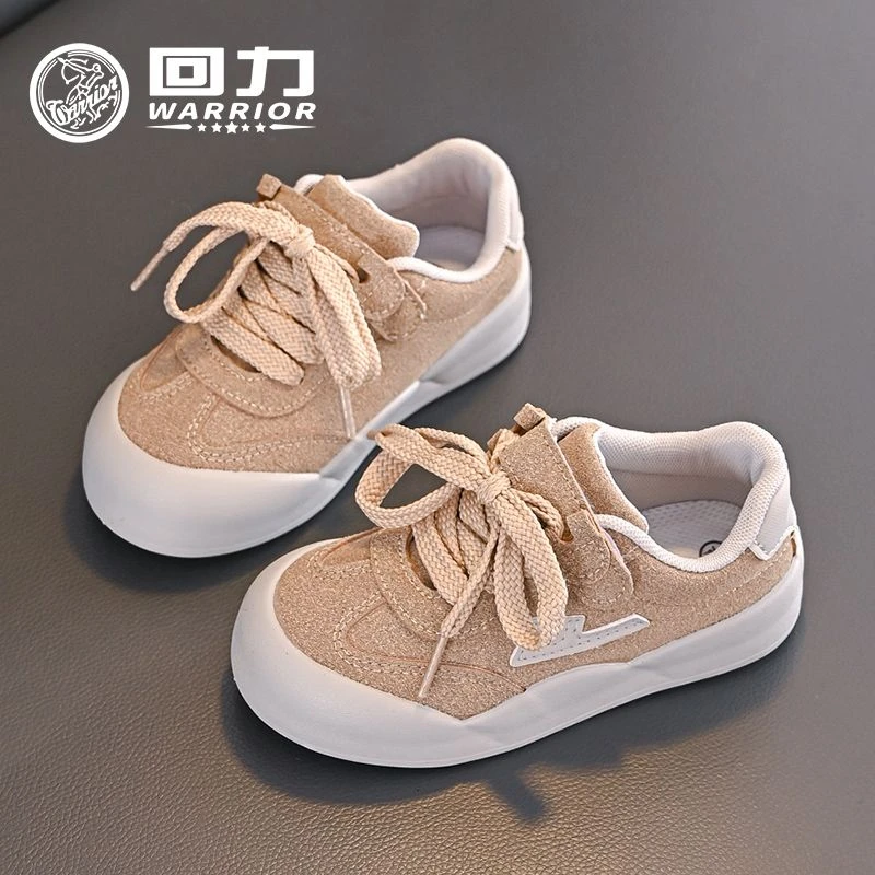 Warrior/回力1763春秋款男童休闲鞋女童时尚软底鞋学生鞋板鞋B-1
