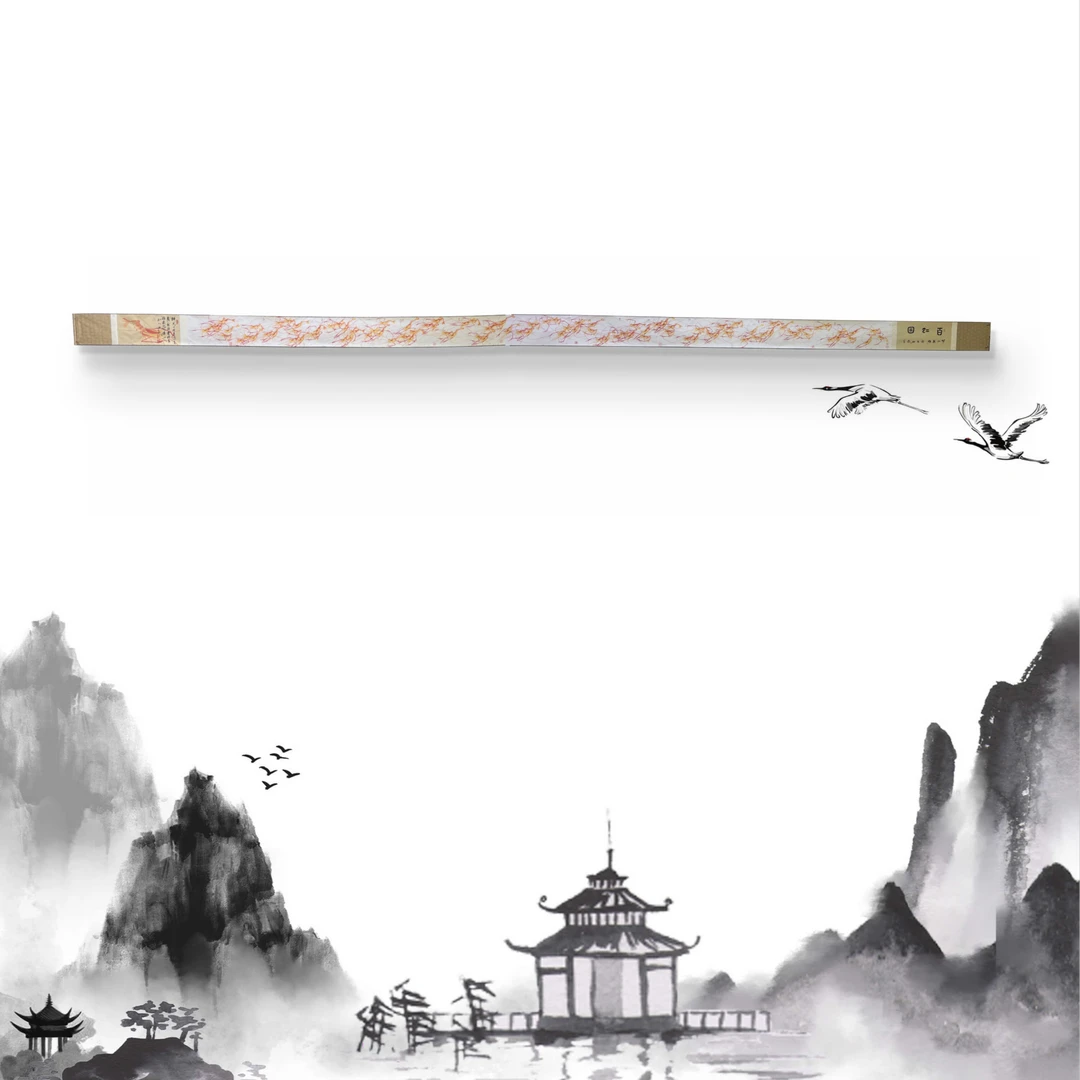 《百虾图》彩何江熊手绘10米长卷作品国画国风书画院当代收藏客厅