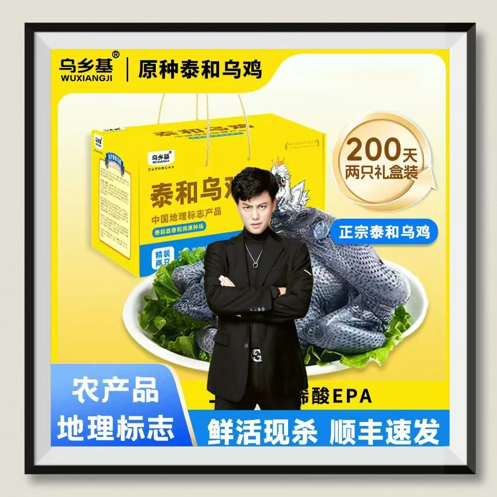 【吕校长超模公司明星艺人内部使用专属】乌乡基泰和乌鸡200天2只装