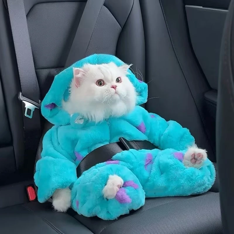 猫咪衣服猫咪恐龙变身装秋冬加厚保暖宠物猫英短美短冬季狗狗服饰