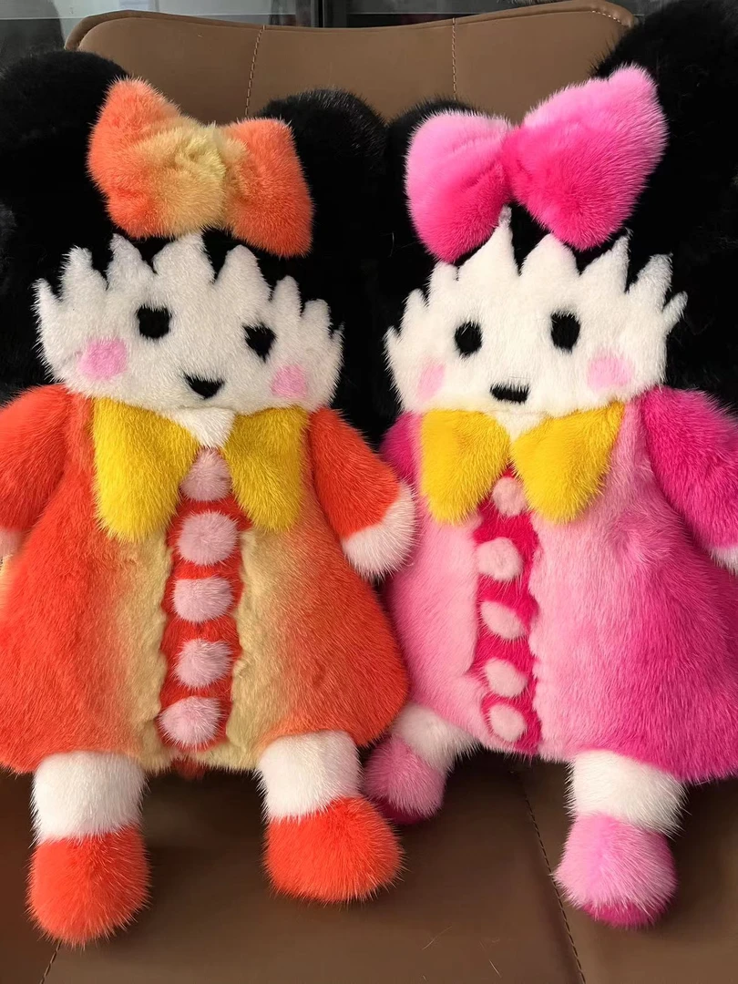 进口水貂毛小丸子可爱包