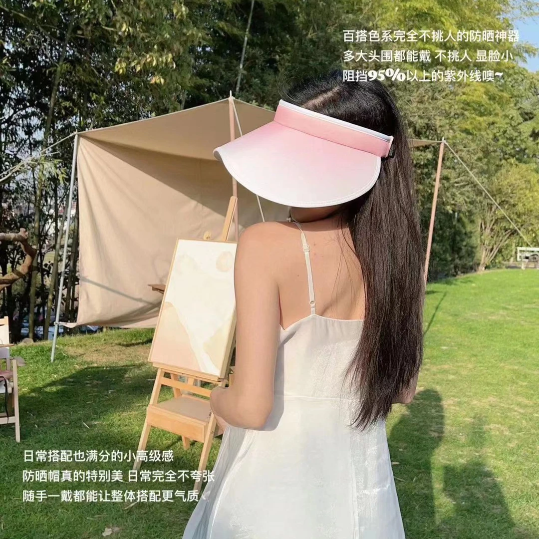 瑜伽运动服饰百搭遮阳帽日常大头围遮脸防紫外线户太阳帽586
