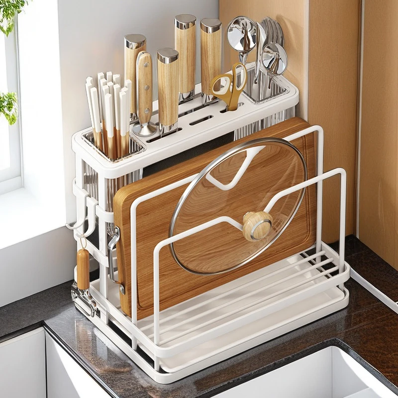 刀架置物架新款筷子筒菜板壁挂式筷笼厨房刀具放菜刀筷子收纳架子