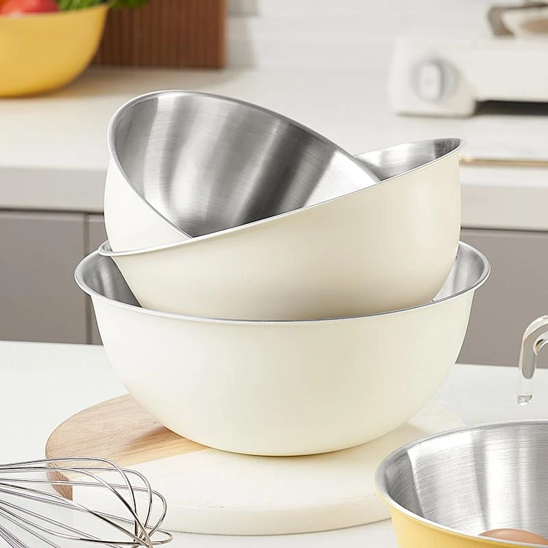 加厚食品级不锈钢和面盆洗菜打蛋盆家用厨房凉拌沙拉料理盆直边盆