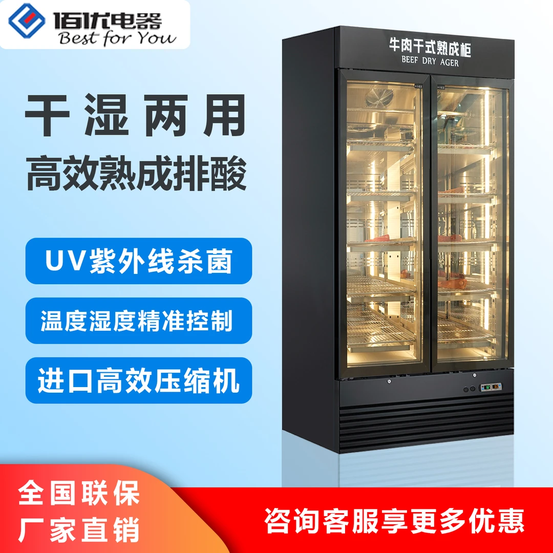 牛肉熟成柜商用冷柜干式熟成牛肉柜酒店西餐厅专用牛肉柜大容量