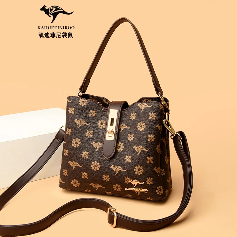 爆款正品时尚爆款休闲简约妈妈包潮流大气单肩包洋气小众斜挎包包