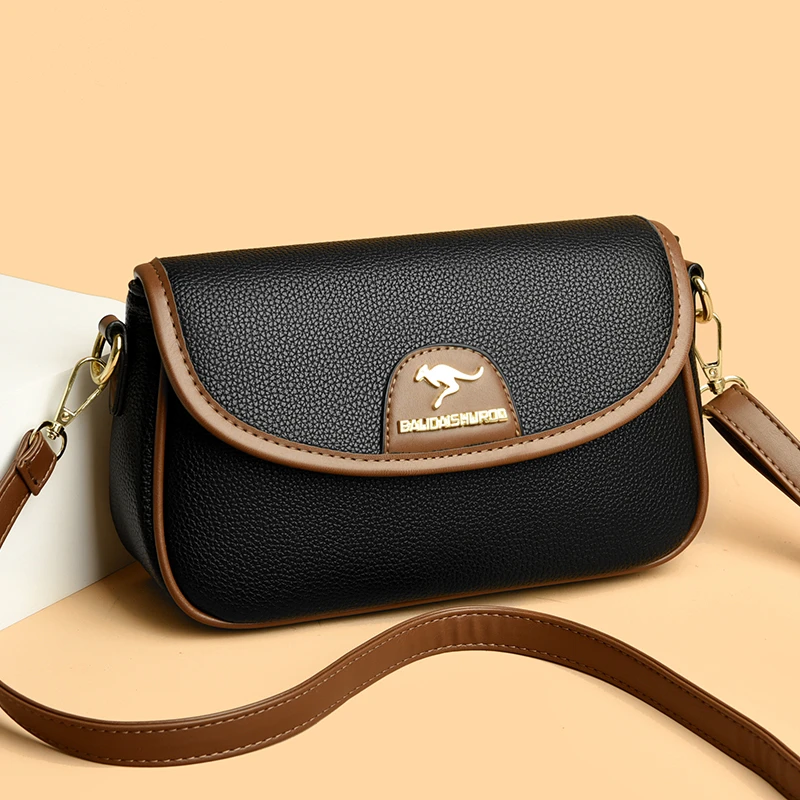 品牌爆款真皮女包新款软皮单肩包气质百搭斜挎包外出妈妈包小方包