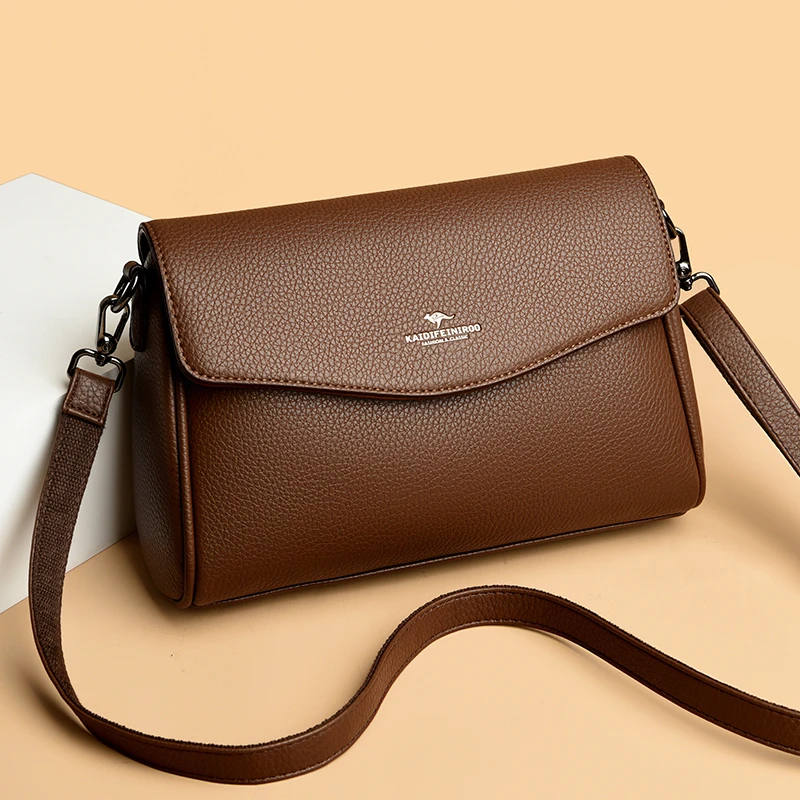爆款品牌真皮女包时尚女士单肩包软皮小方包女式妈妈包女款斜挎包