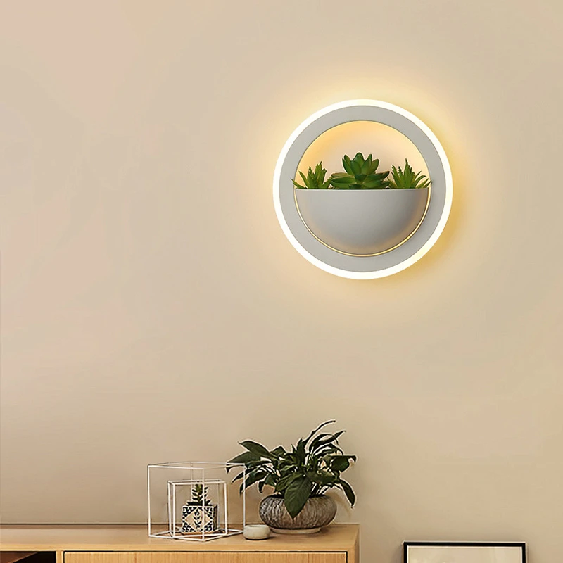 北欧壁灯led墙壁创意简约现代客厅灯具艺术卧室灯过道墙灯床头灯