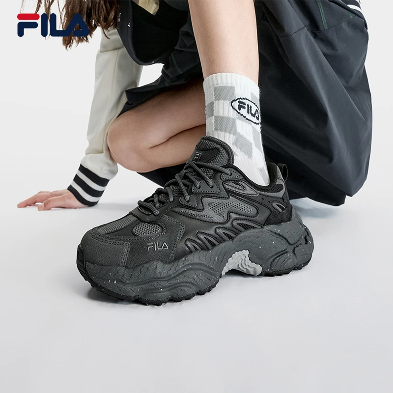 【FERN蕨草鞋】FILA高智运动风经典时尚情侣老爹鞋F12W/M331101F商品图
