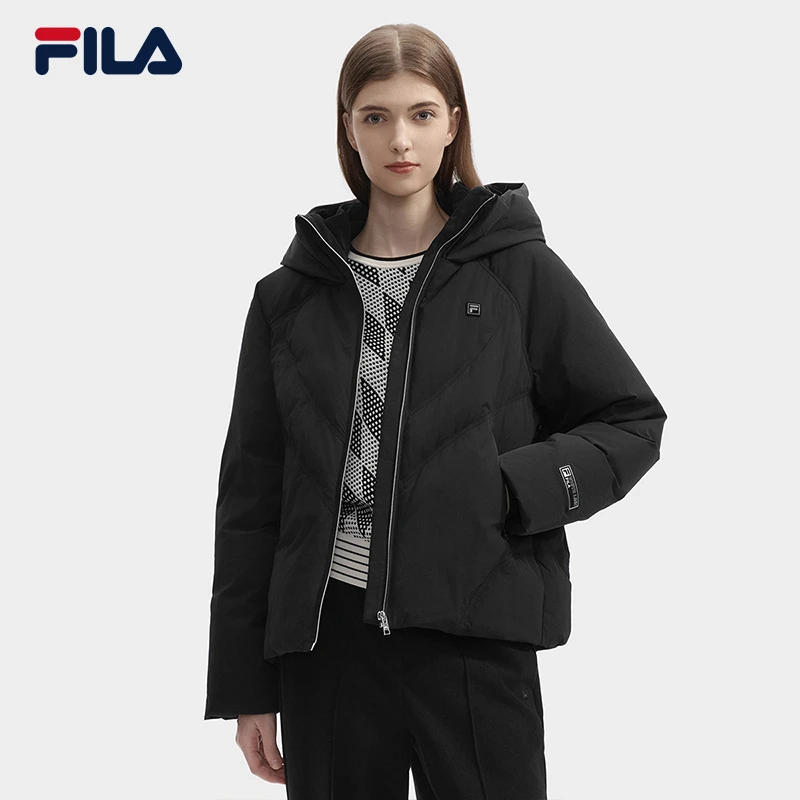 【FILA高质VC羽绒】 Fila斐乐鹅绒24冬季新款保暖羽绒服F11W443911F