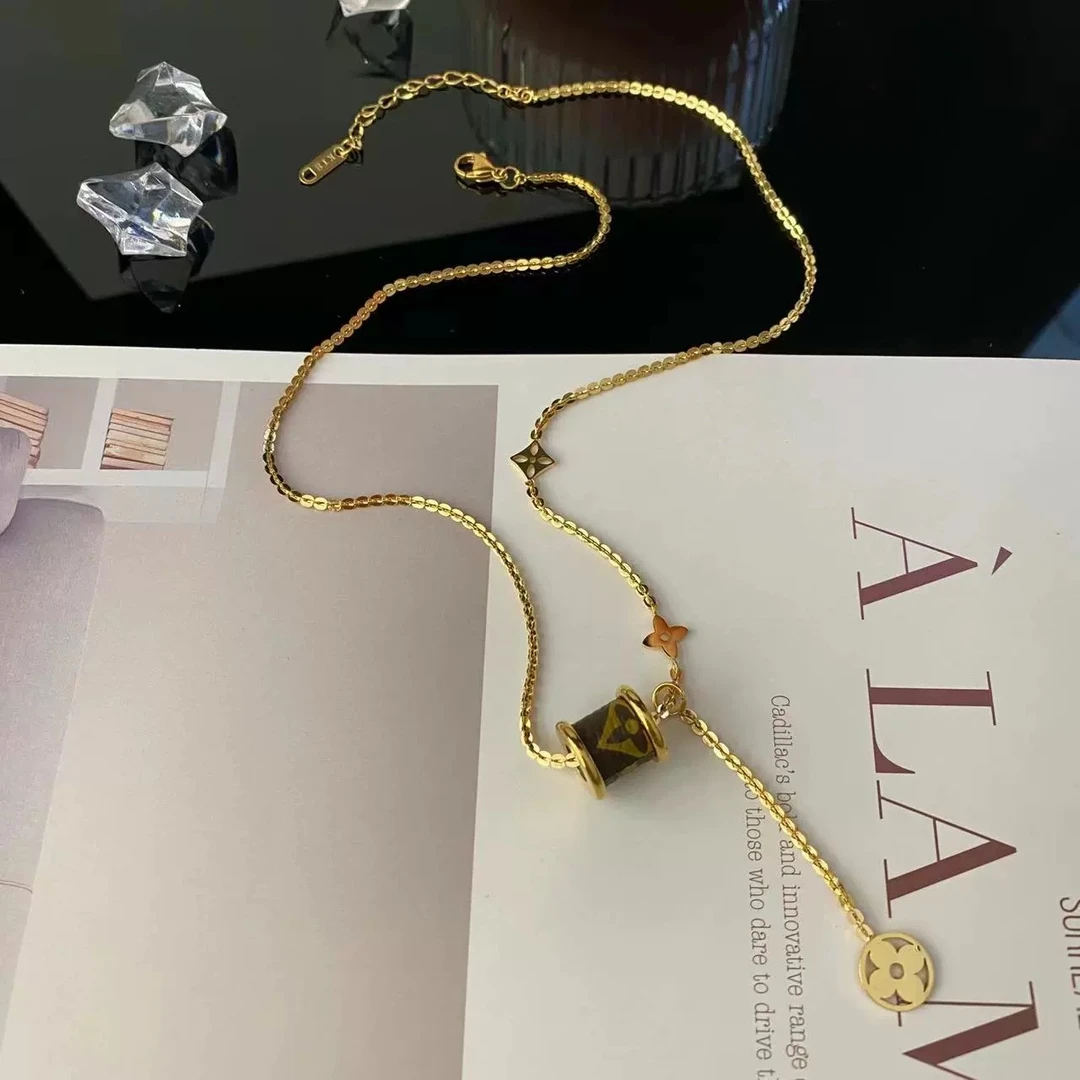 合金项链 A-222胖妹妹大码饰品时尚百搭轻奢加长老花路路通项链