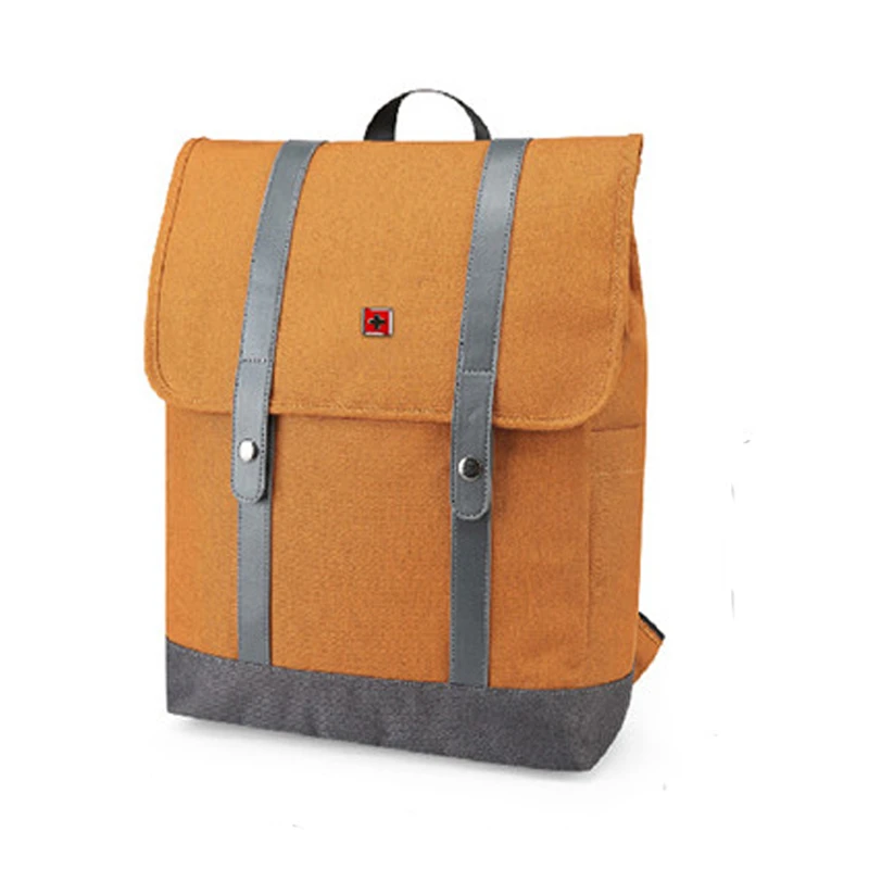 十字行家背包男时尚潮牌双肩包简约大容量电脑包大学生书包百搭