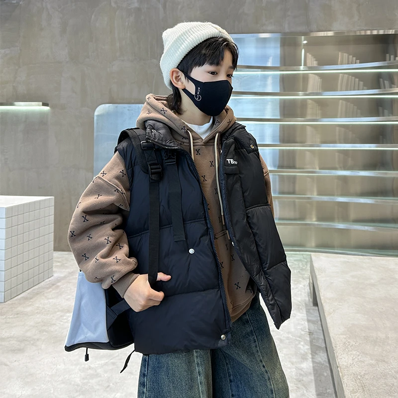 童装儿童羽绒马甲秋冬款男童秋冬季洋气外穿坎肩韩版男孩冬天衣服