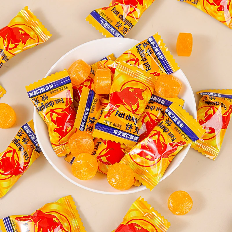 爆款快充维生素C硬糖散装便宜维C糖果健身房招待糖喜糖小包装