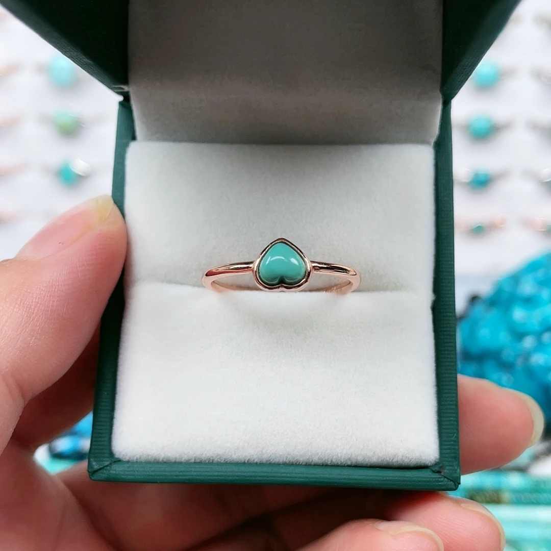 绿松石珠宝奇石银S925镶嵌