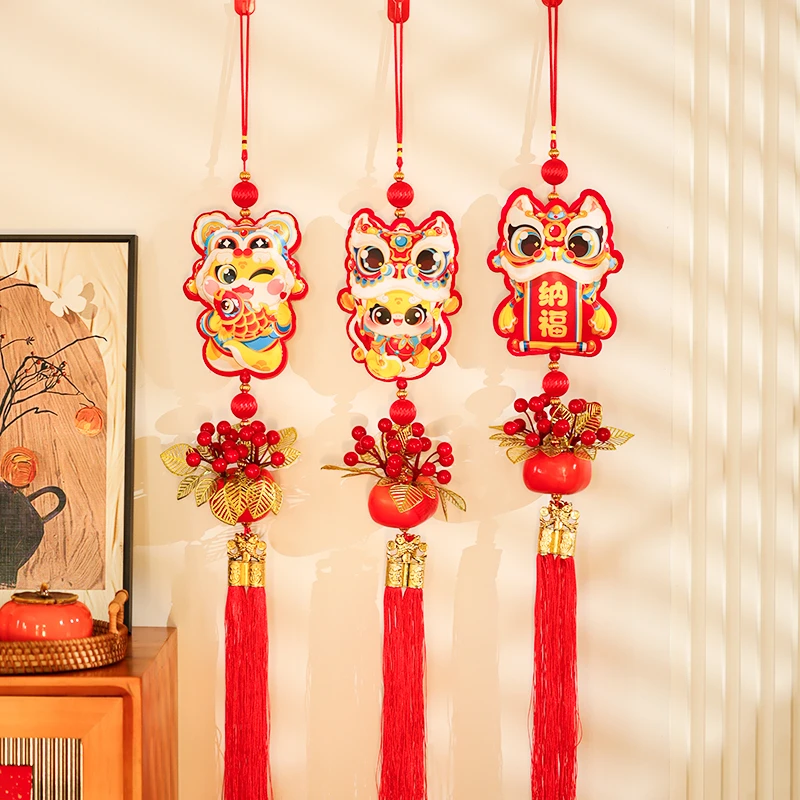 文仙亦言新年装饰红果挂件2025新款蛇年春节客厅喜庆柿柿如意挂饰