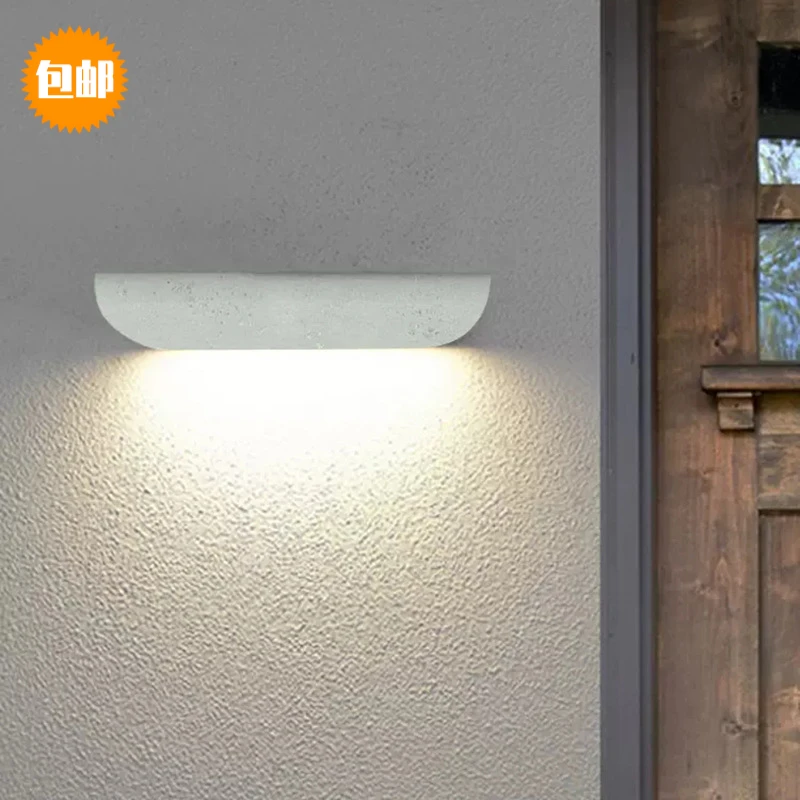 LED户外外灯现代简约别墅水泥外墙灯露台灯壁灯防水庭院阳台灯室