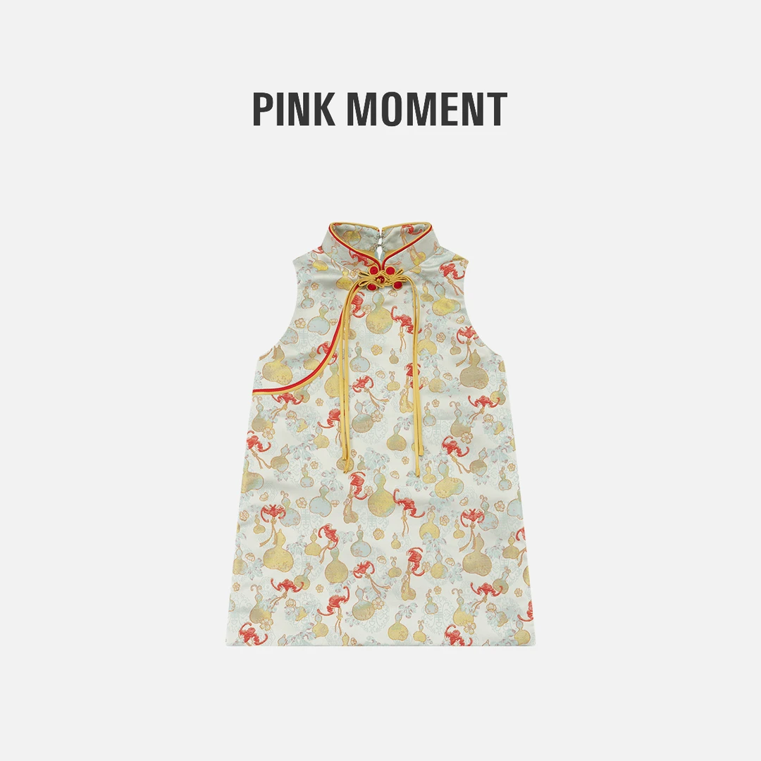 PM 国风中式青金葫芦红蝠连衣裙 NC1D1013