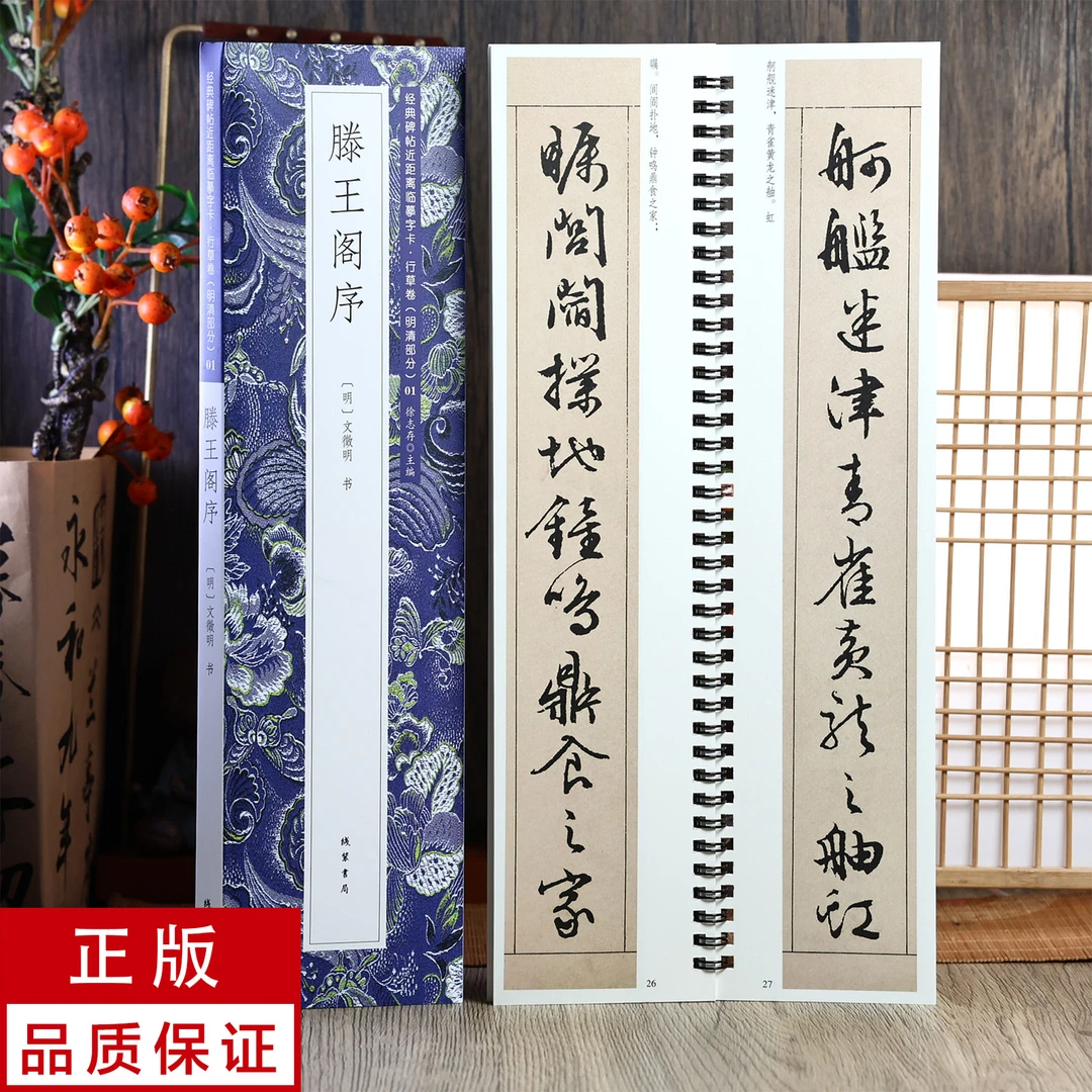 文徵明行书 滕王阁序 静文轩近距离临摹字帖