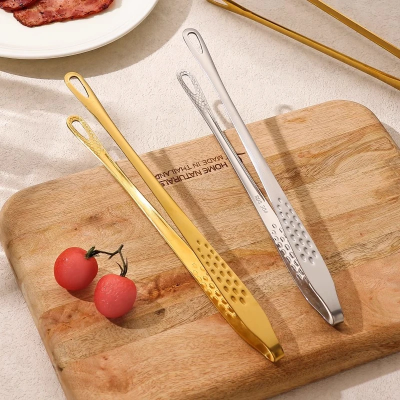 高品质不锈钢烧烤夹加厚韩式烤肉夹子304家用牛排夹草莓夹加长