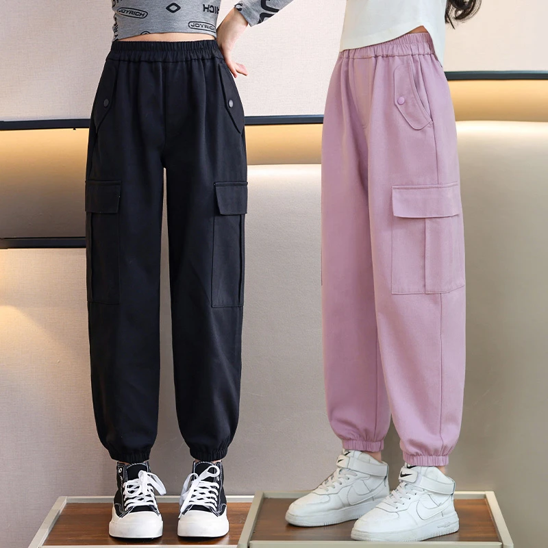 女童裤子春秋款2025新款秋装裤子运动裤秋季长裤女大童女童裤子
