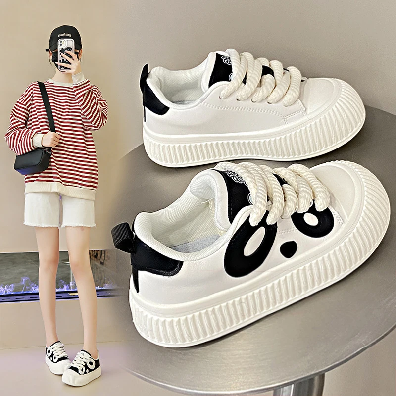 2024时尚小白鞋女鞋秋季新款韩版百搭高颜值运动休闲鞋