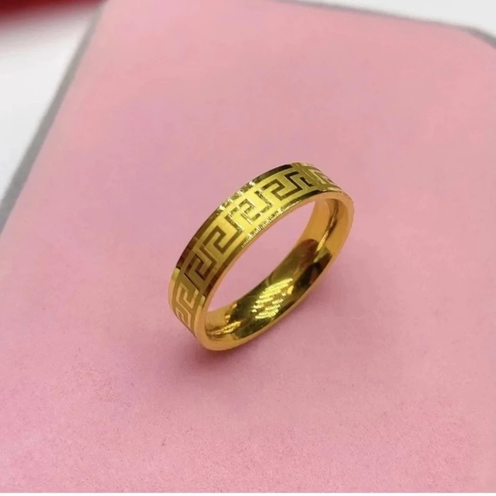 合金戒指 闭口长城纹戒指 时尚