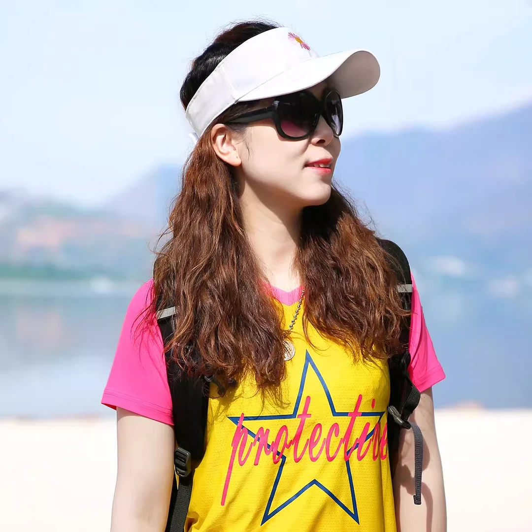 雪丘岛户外夏天空顶帽运动帽太阳帽出游棒球帽鸭舌帽防晒遮阳帽女