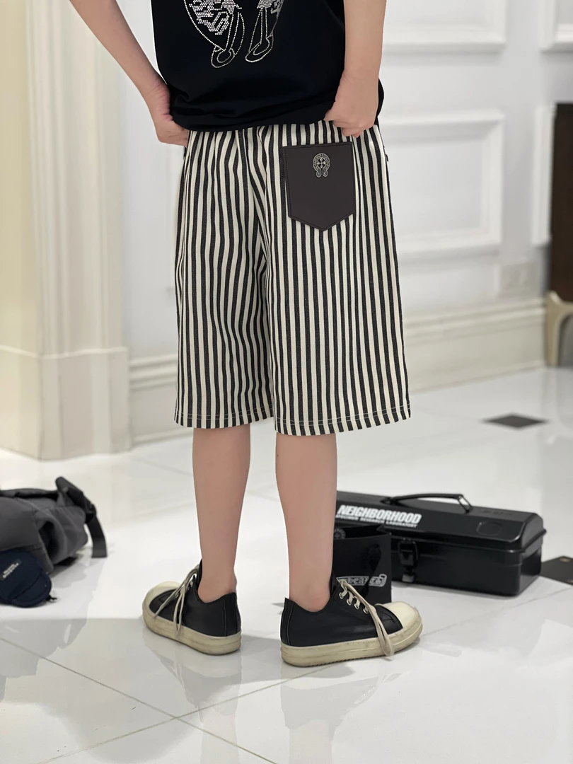 *潮牌童装定制“商务休闲””儿童限量款夏季短裤19386