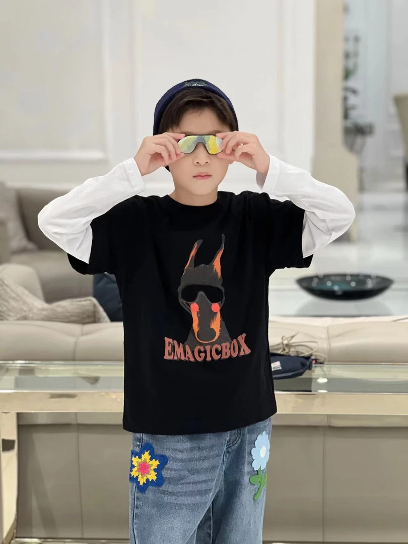 E Magic Box童装”明星守护者”儿童春秋限量款长袖T恤20071