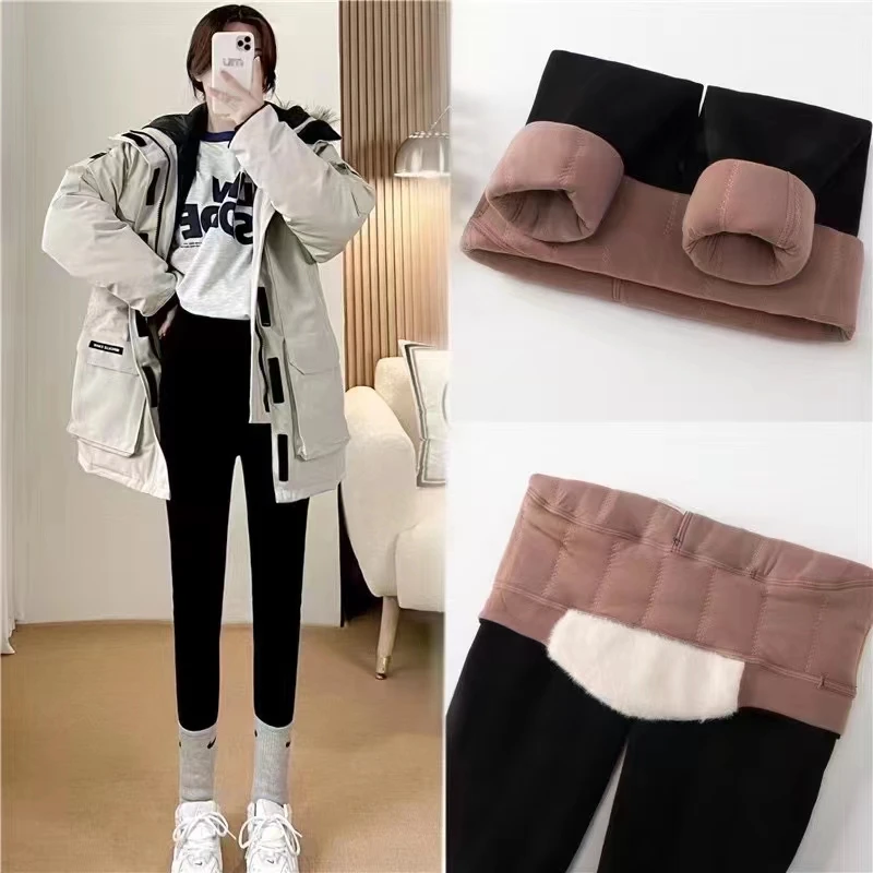 加厚三层护腰孕妇棉裤外穿高腰保暖百搭冬季