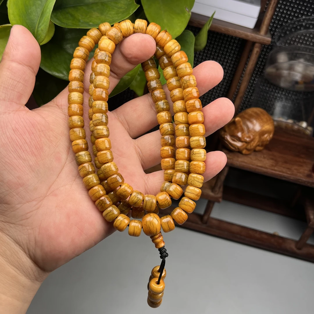 精品人工养殖西藏牦牛骨108脖挂 高油高密，