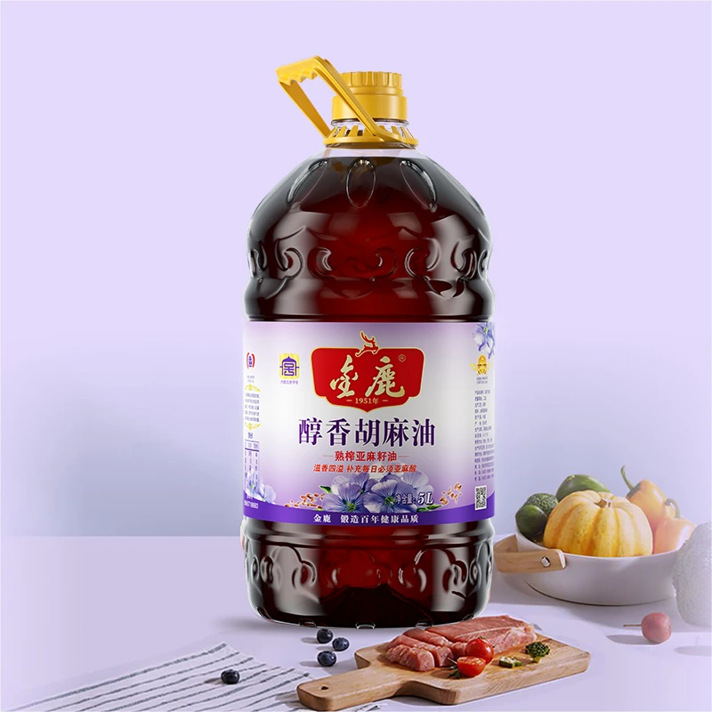 【预售】金鹿醇香胡麻油5L 1桶