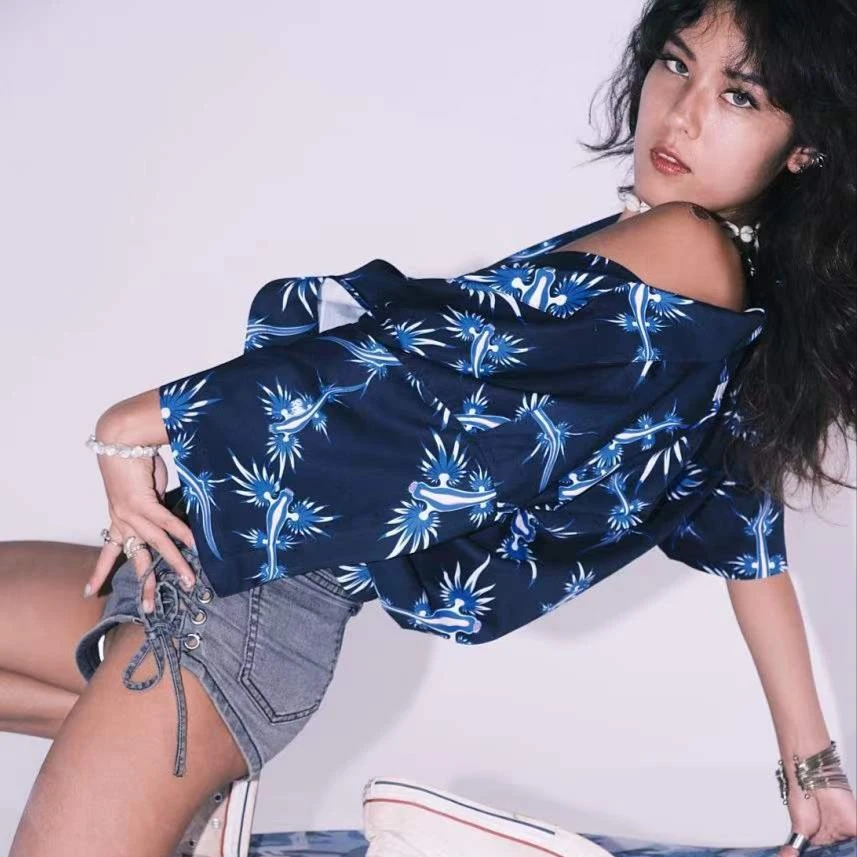 WANIMAL 2022年原创衬衫潮牌个性海边夏日风